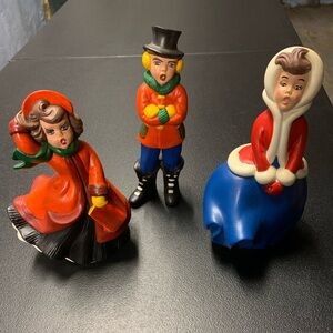 Vintage 1979 Hand Painted + Handmade Ceramic Figures